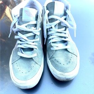Grey vans high tops size woman size 9
